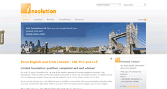 Desktop Screenshot of insolution-ltd.co.uk